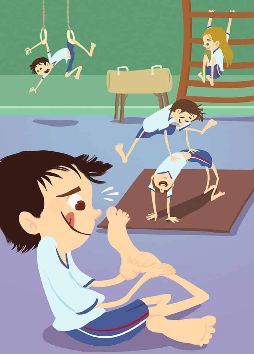 Gym enfant illustration